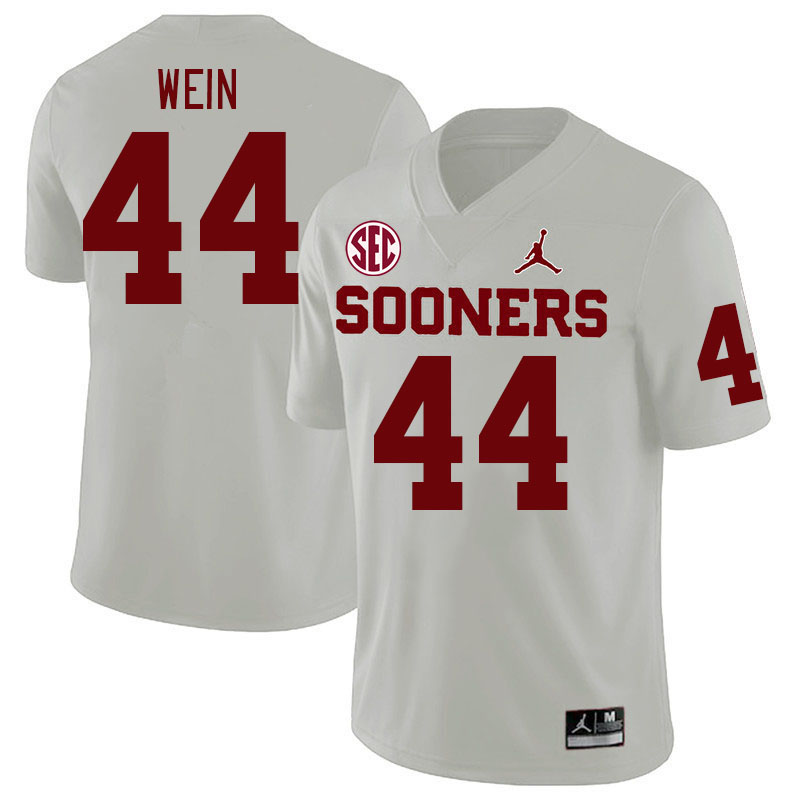 #44 Taylor Wein Oklahoma Sooners 2024 SEC Conference College Football Jerseys-White